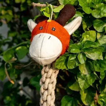Giraffe Long Ropey – Jute Rope Dog Toy with Coconut Fiber
