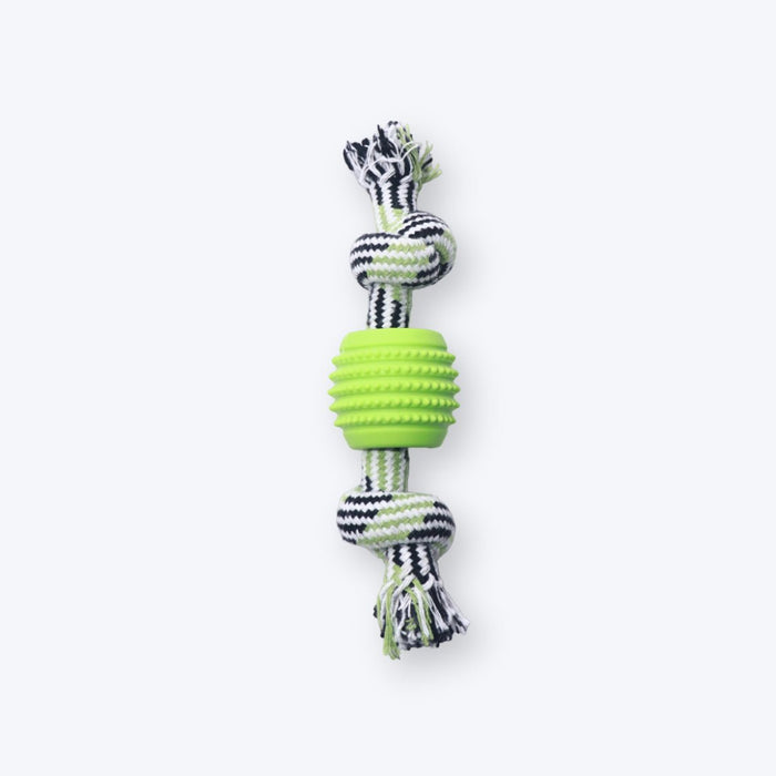 Rope Toy with Rubber Ball