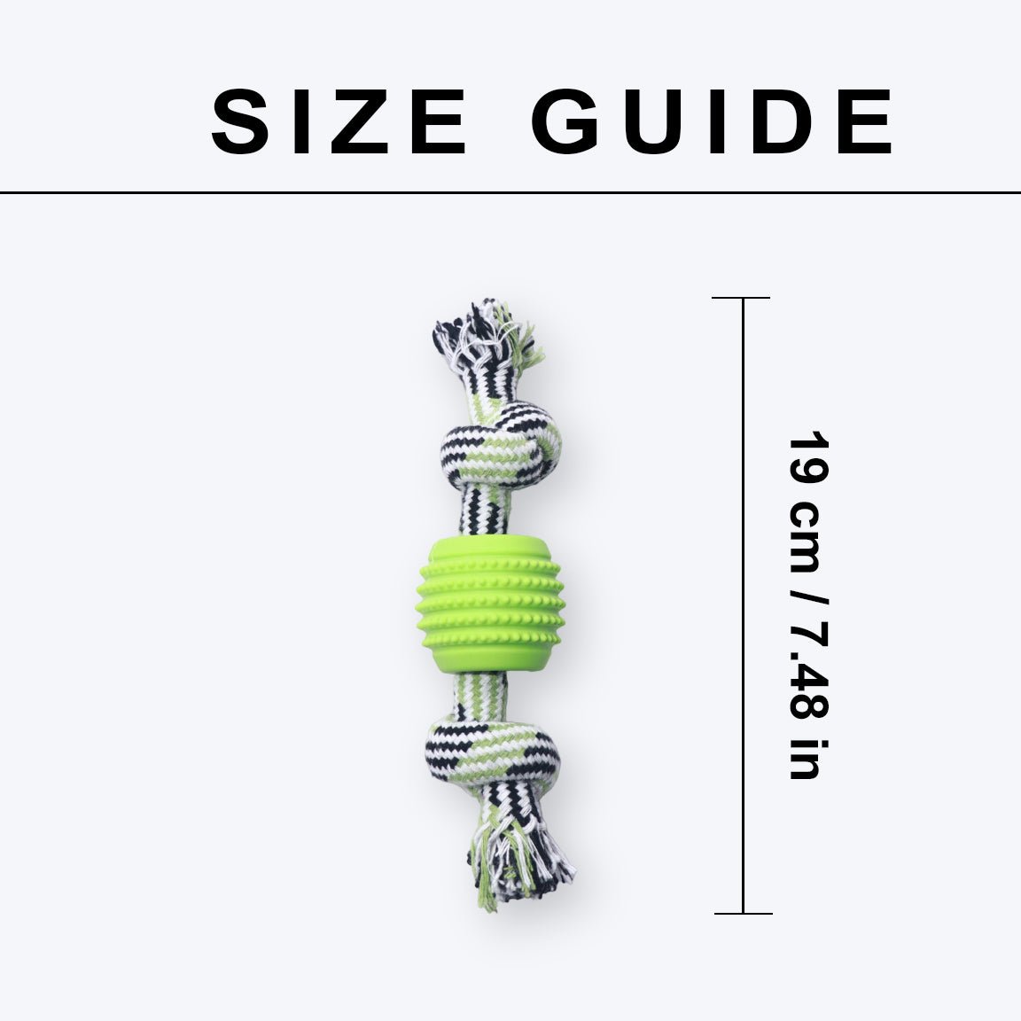 Rope Toy with Rubber Ball