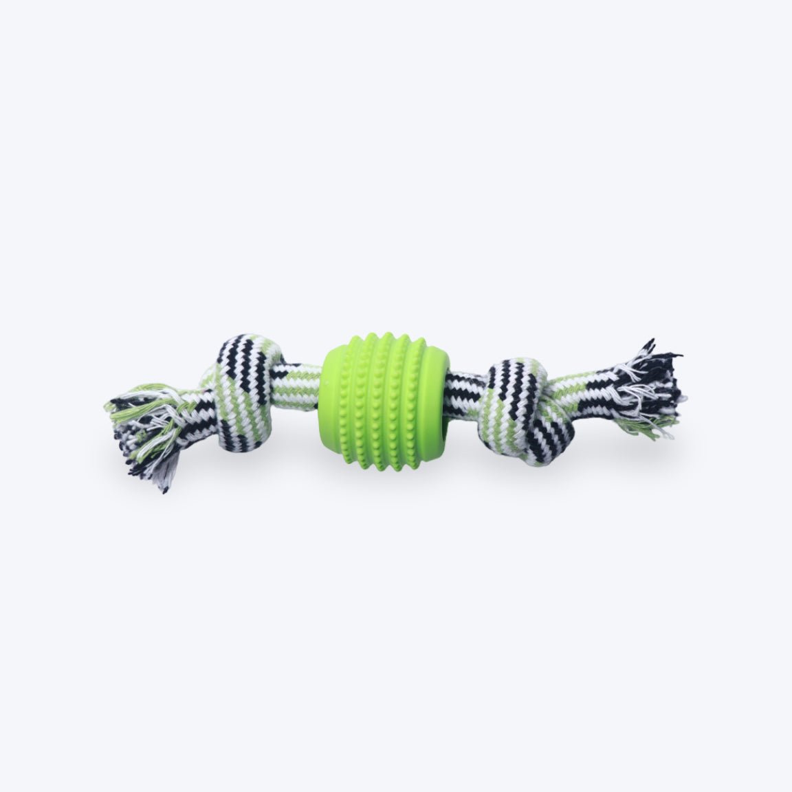 Rope Toy with Rubber Ball