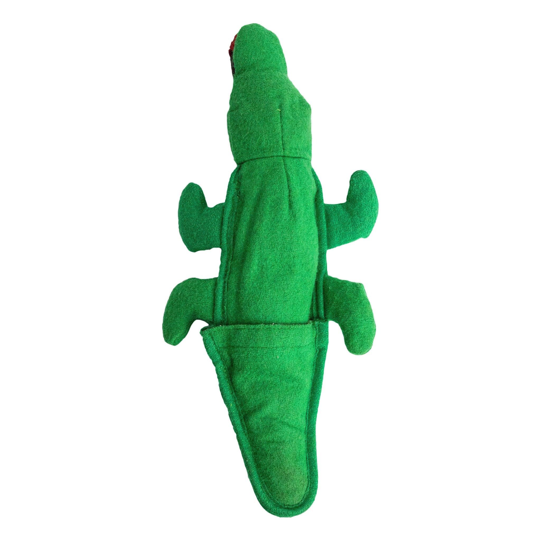 Wooly Crinkle Crocodile – Eco-Friendly Dog Toy for Playtime