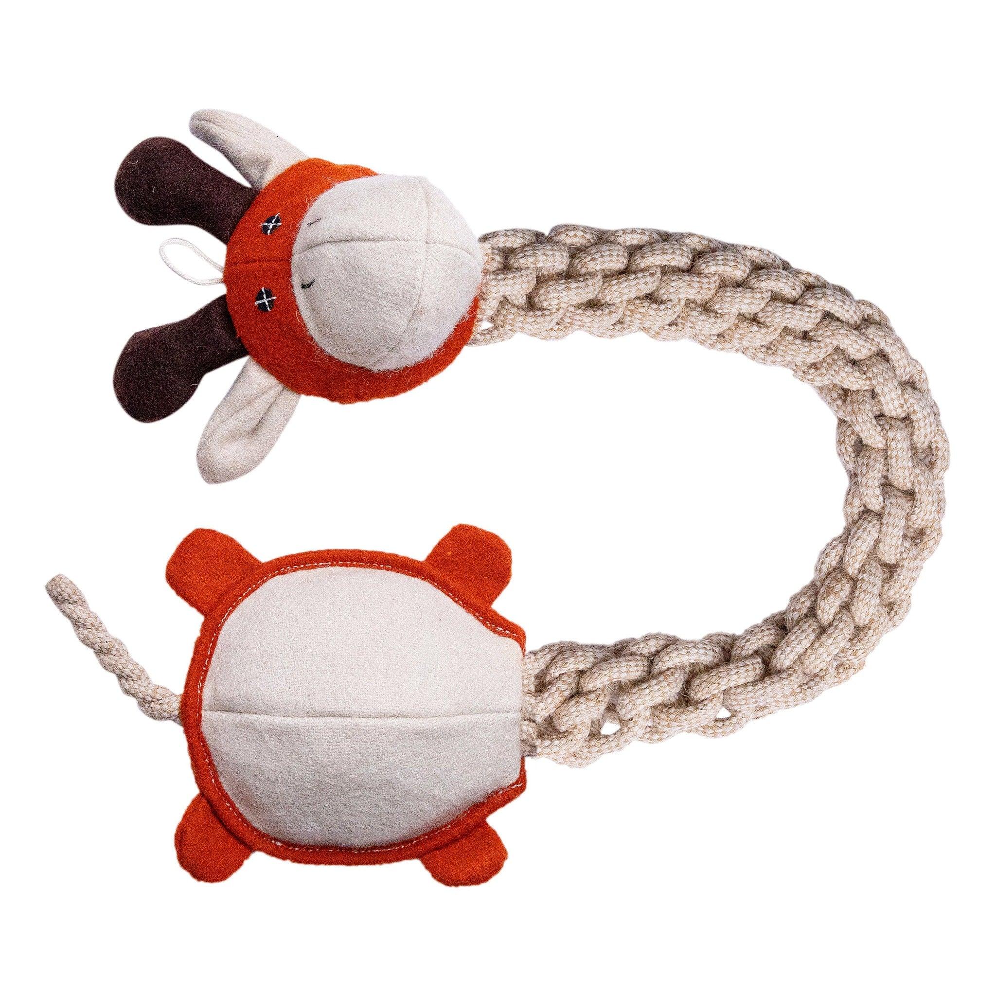 Close-Up of Giraffe Long Ropey – Eco-Friendly Dog Toy