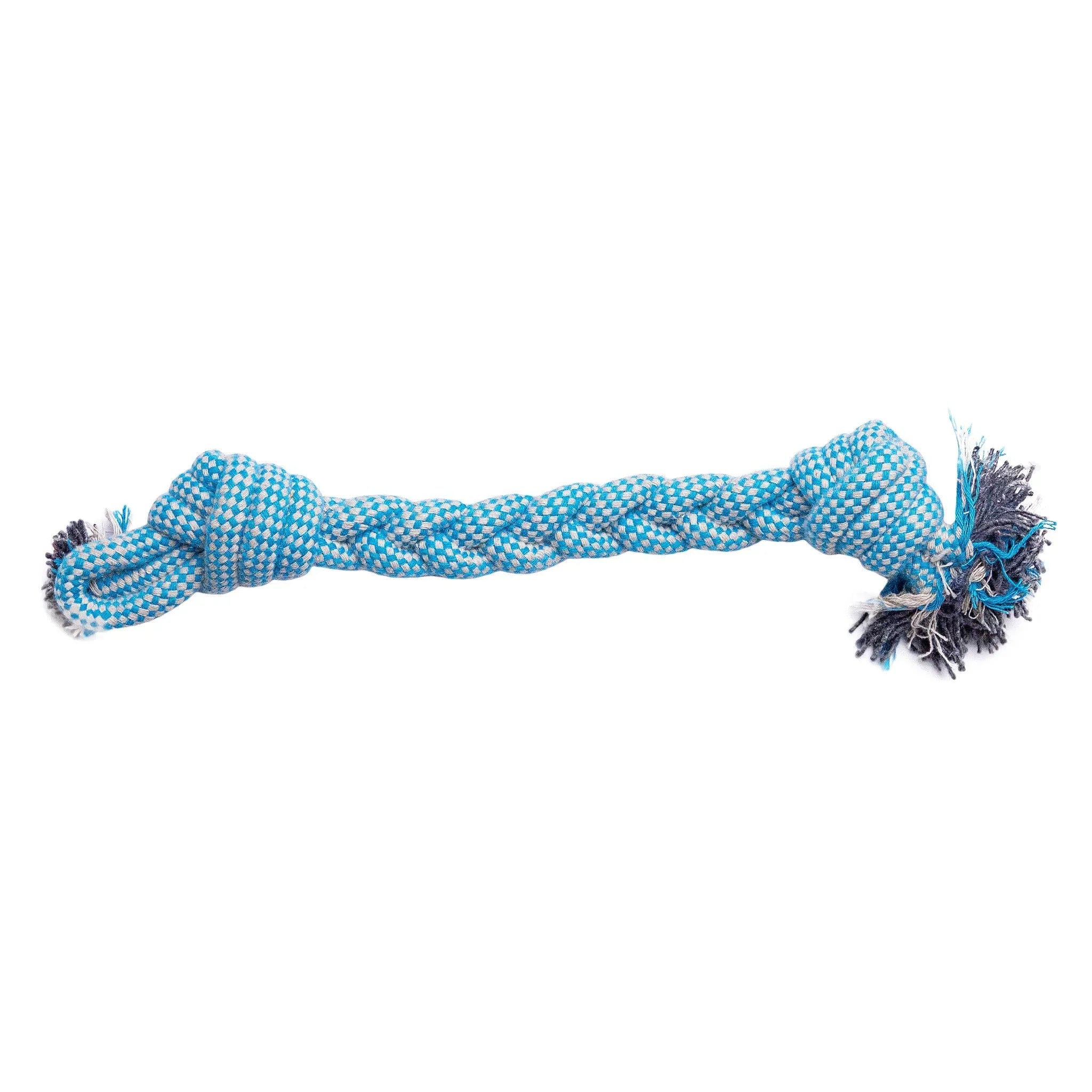 Dog Playing with Double Knotted Rope – Interactive and Safe Dog Toy