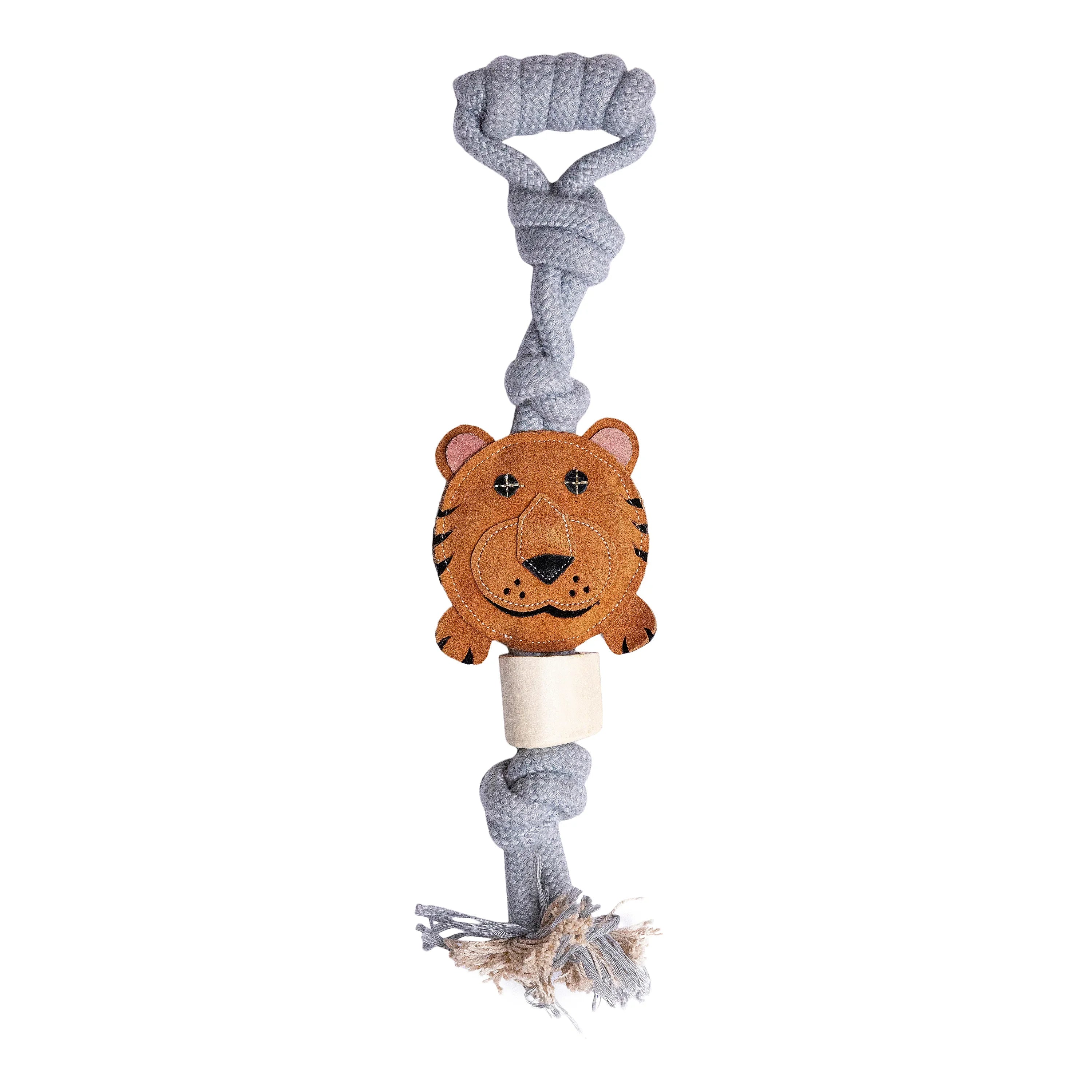 Torey the Tiger Rope Toy – Interactive Tug & Chew Dog Toy