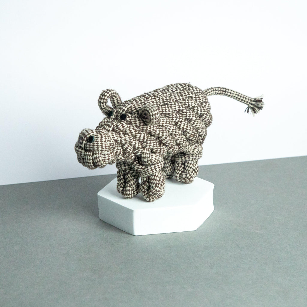 Ham the Hippo – Cute and Durable Braided Rope Dog Toy