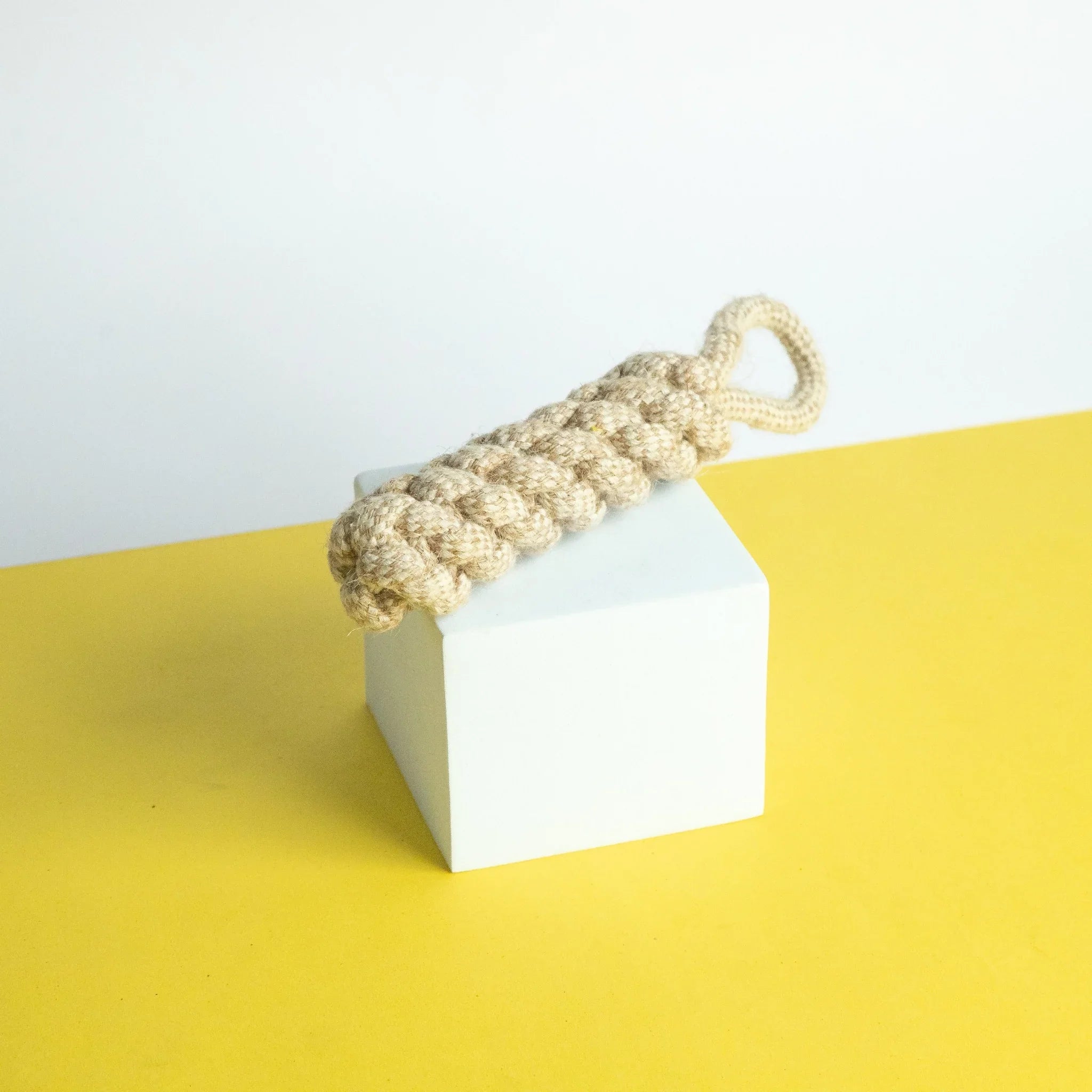 Rope Dummy Toy – Natural Jute and Cotton Rope Tug Toy for Dogs