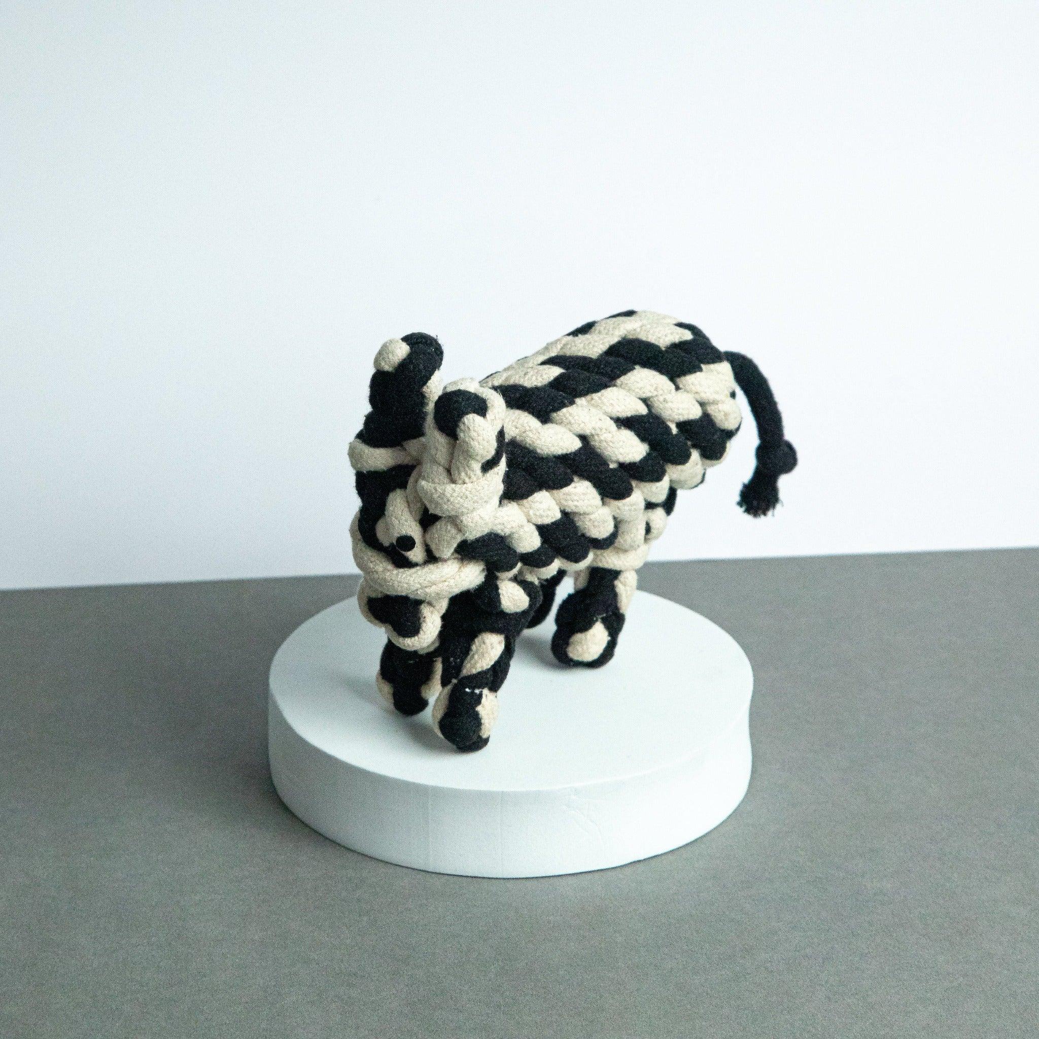 Miss Cookie the Cow – Plush Rope Toy for Cuddling and Light Chewing