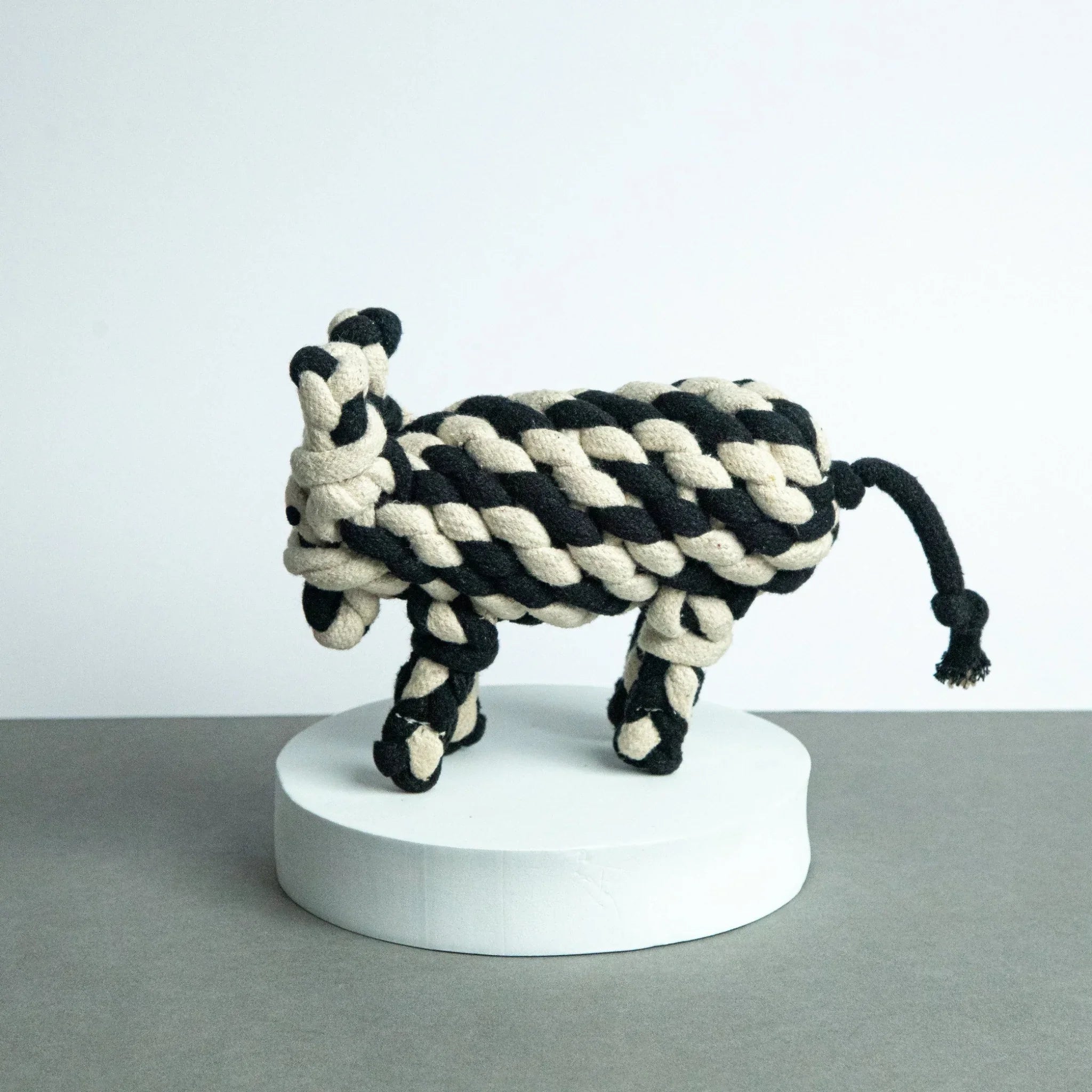 Miss Cookie the Cow – Soft Braided Rope Dog Toy for Tugging and Play