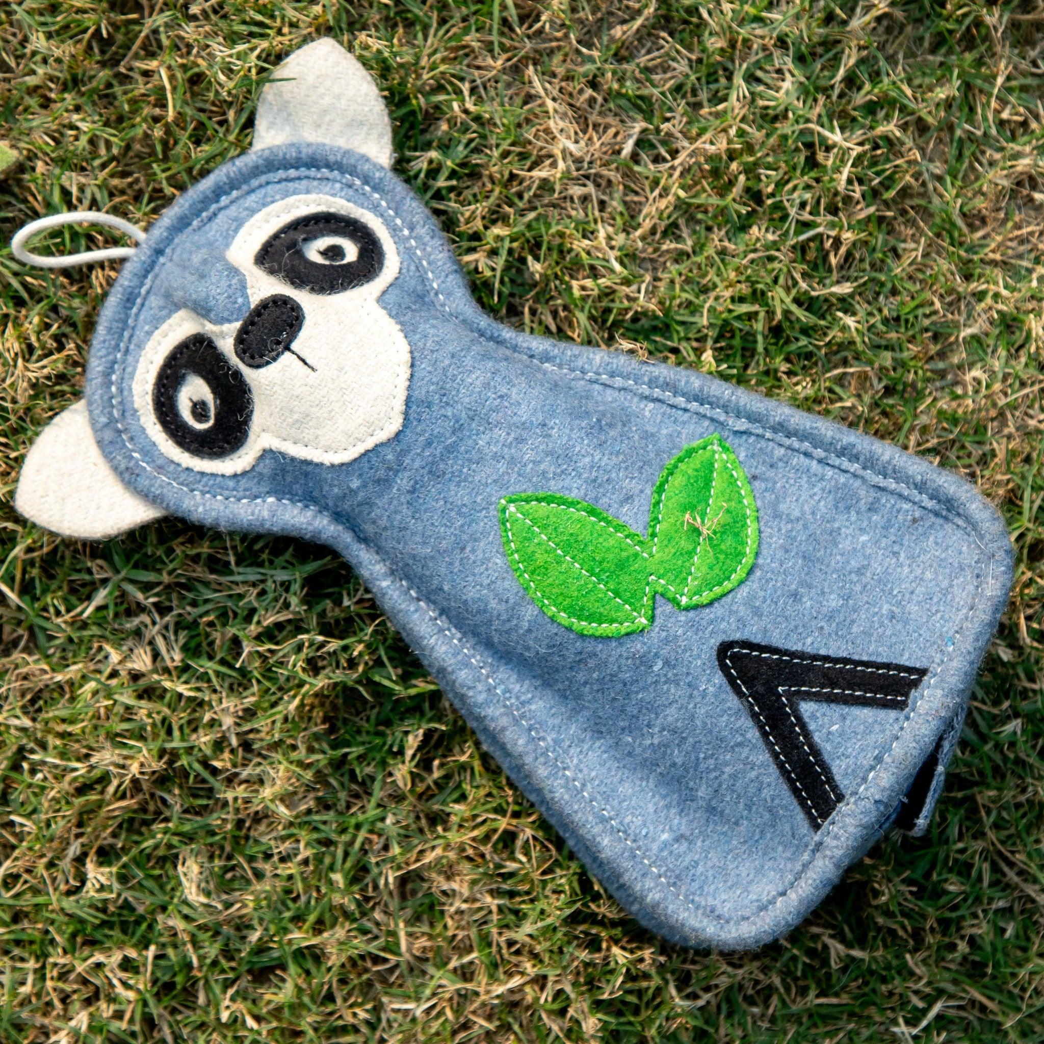 Rocket the Raccoon Wooly – Crinkle Dog Toy for Chewing and Tugging